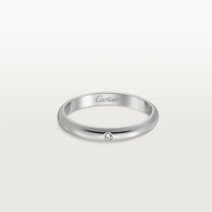 1895 Ehering – Platin, Diamant – Cartier
