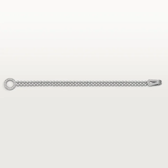 Agrafe-Armband, Diamanten im Brillantschliff, pavé-gefasst