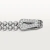 Agrafe-Armband, Diamanten im Brillantschliff, pavé-gefasst