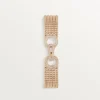 Agrafe-Armband, kleines Modell, halb gepavé