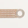 Agrafe-Armband, kleines Modell, halb gepavé
