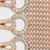 Agrafe-Armband, mittleres Modell, halb pavé-besetzt
