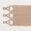Agrafe-Armband, mittleres Modell, halb pavé-besetzt