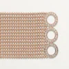 Agrafe-Armband, mittleres Modell, halb pavé-besetzt
