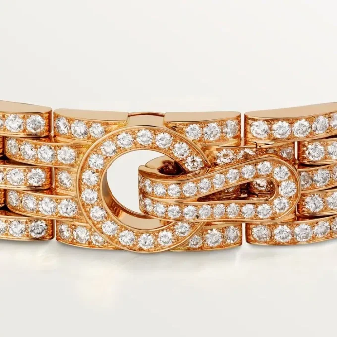 Agrafe-Armband, pavé-besetzt
