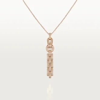 Agrafe-Halskette – Roségold, Diamanten – Cartier