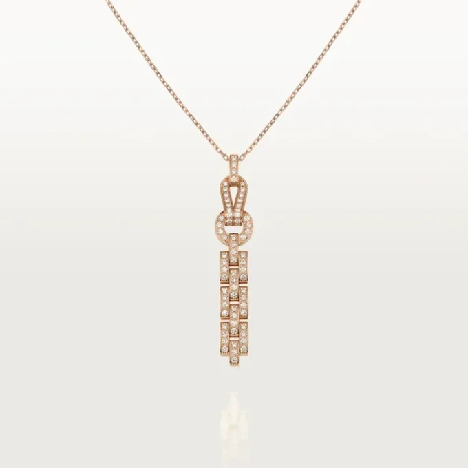 Agrafe-Halskette – Roségold, Diamanten – Cartier