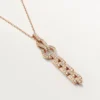 Agrafe-Halskette – Roségold, Diamanten – Cartier