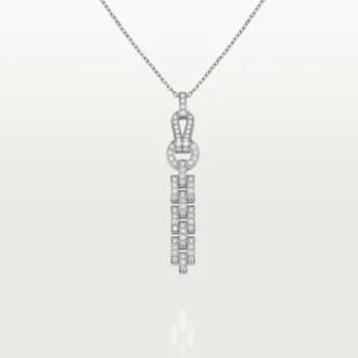 Agrafe-Halskette – Weißgold, Diamanten – Cartier