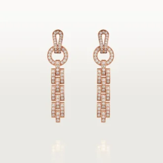 Agrafe-Ohrringe – Roségold, Diamanten – Cartier