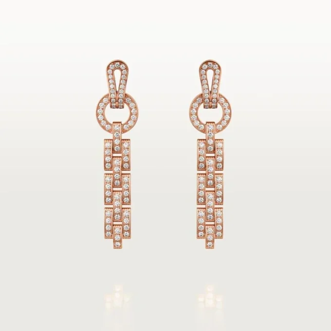 Agrafe-Ohrringe – Roségold, Diamanten – Cartier