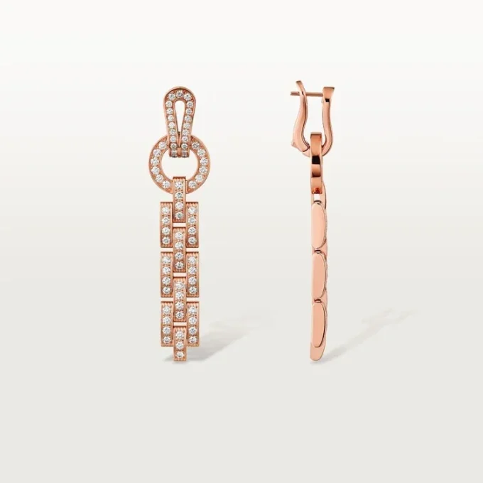 Agrafe-Ohrringe – Roségold, Diamanten – Cartier