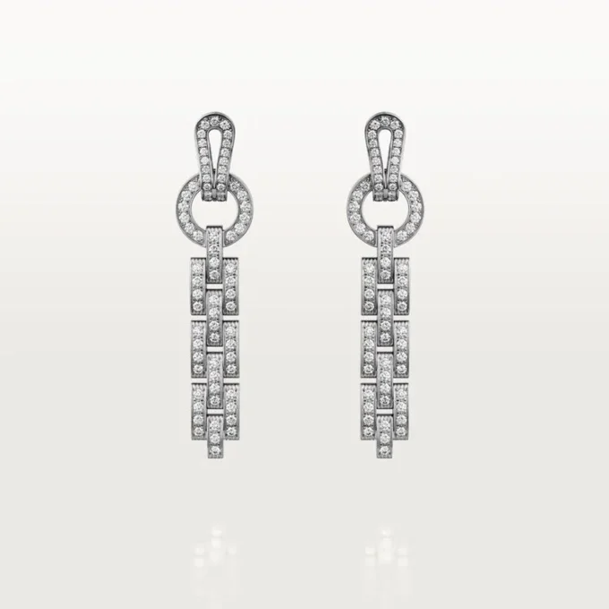 Agrafe-Ohrringe – Weißgold, Diamanten – Cartier