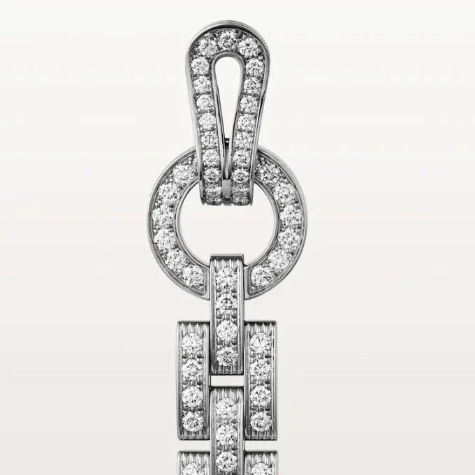 Agrafe-Ohrringe – Weißgold, Diamanten – Cartier