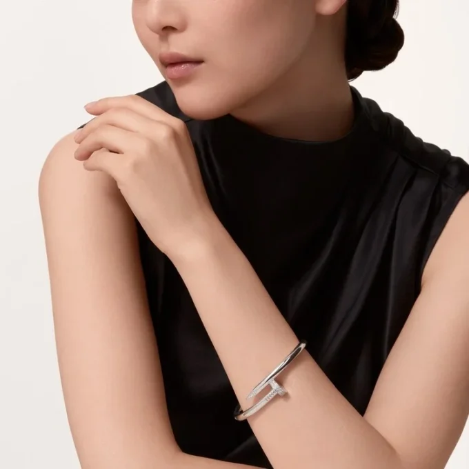 Armband „Juste un Clou“, großes Modell, Diamanten