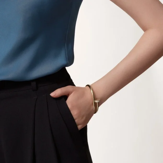 Armband „Juste un Clou“, großes Modell, Diamanten