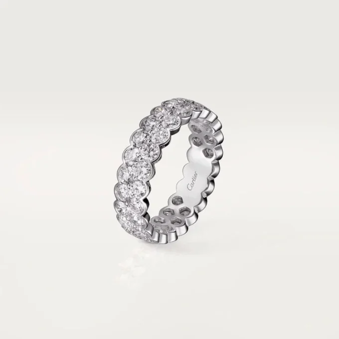 Broderie De Cartier Ehering – Weißgold, Diamanten – Cartier