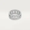 Broderie-Ring von Cartier, dreireihig, Diamanten
