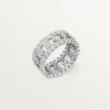 Broderie-Ring von Cartier, dreireihig, Diamanten