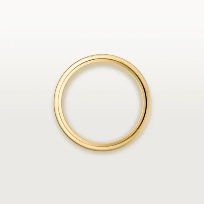 C de Cartier Ehering, 3 mm breit