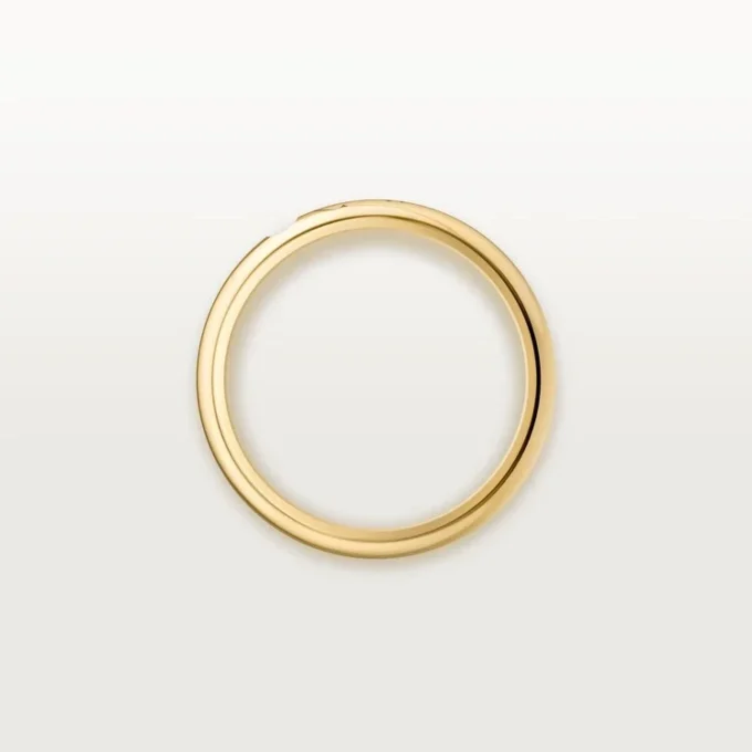 C de Cartier Ehering, 3 mm Breite, 1 Diamant