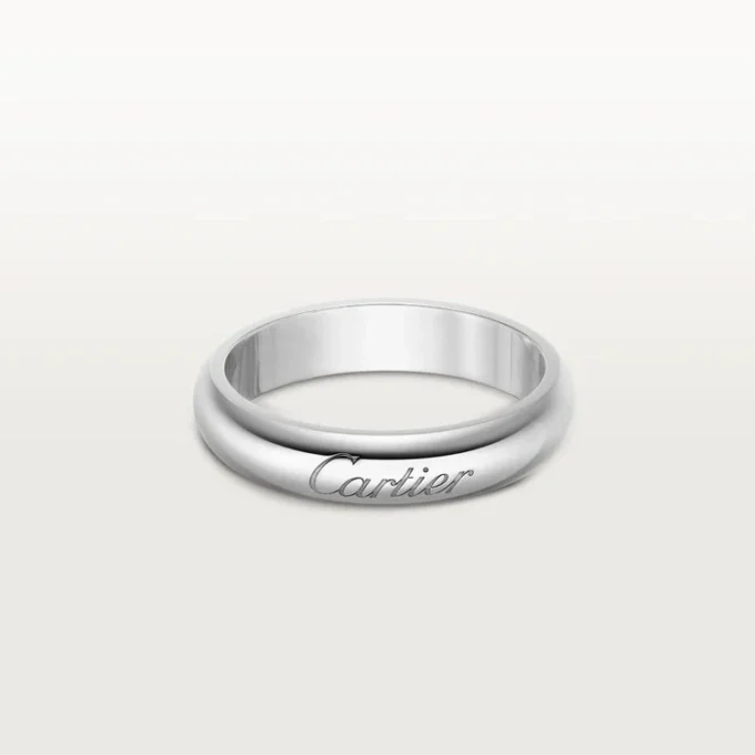 C de Cartier Ehering, 4 mm Breite