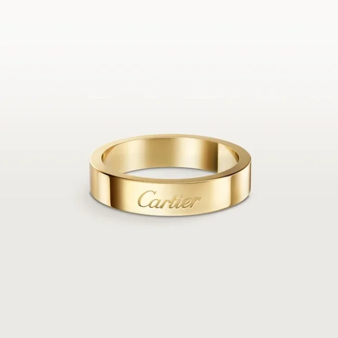 C de Cartier Ehering, 4 mm Breite