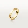 C de Cartier Ehering, 4 mm Breite, 1 Diamant