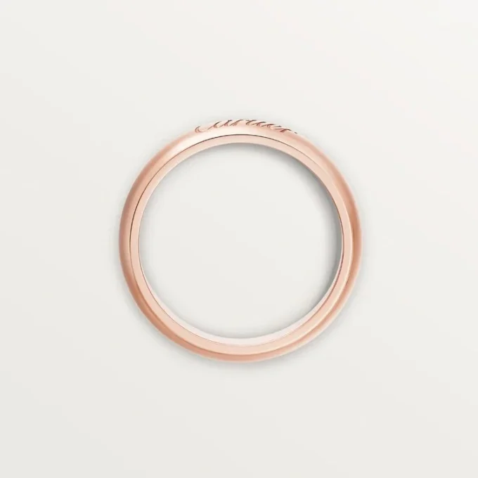 C de Cartier Ehering, 4 mm Breite