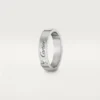 C de Cartier Ehering – Platin, Diamant – Cartier