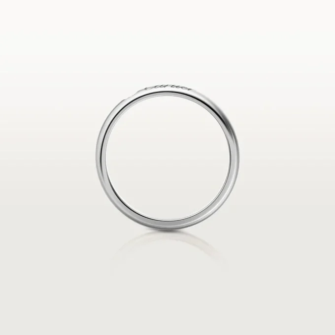 C de Cartier Ehering – Platin, Diamant – Cartier