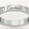 C de Cartier Ehering – Platin, Diamanten – Cartier