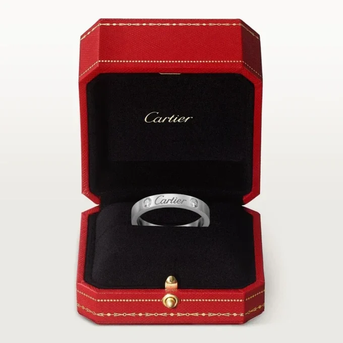 C de Cartier Ehering – Platin, Diamanten – Cartier