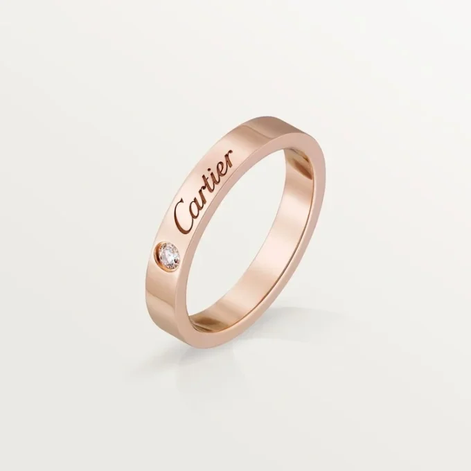 C de Cartier Ehering – Roségold, Diamant – Cartier