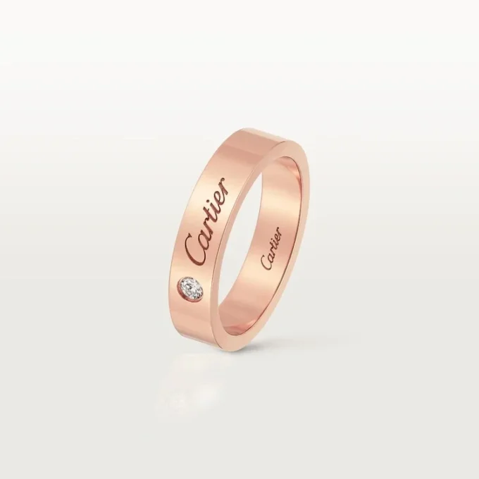 C de Cartier Ehering – Roségold, Diamant – Cartier
