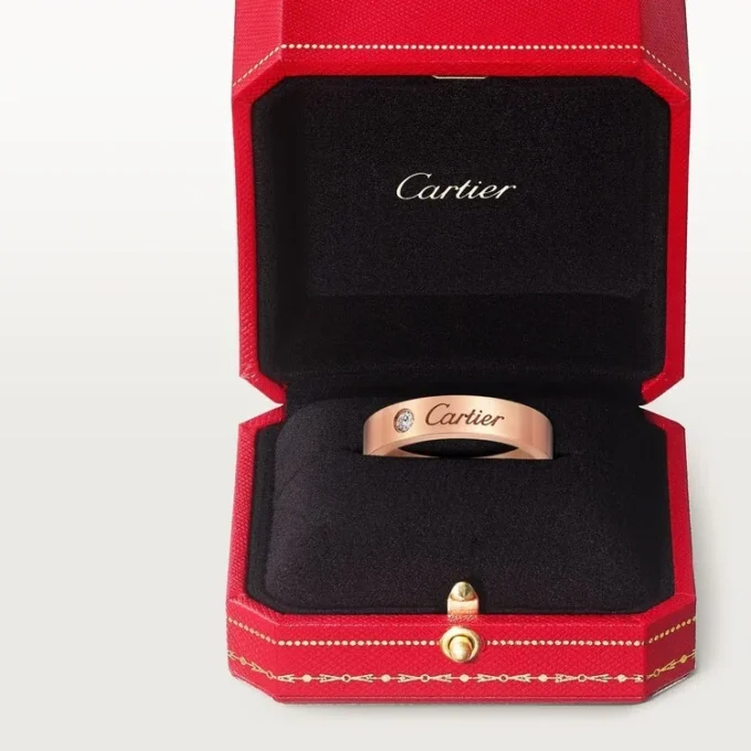 C de Cartier Ehering – Roségold, Diamant – Cartier