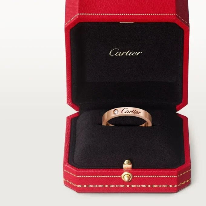 C de Cartier Ehering – Roségold, Diamant – Cartier