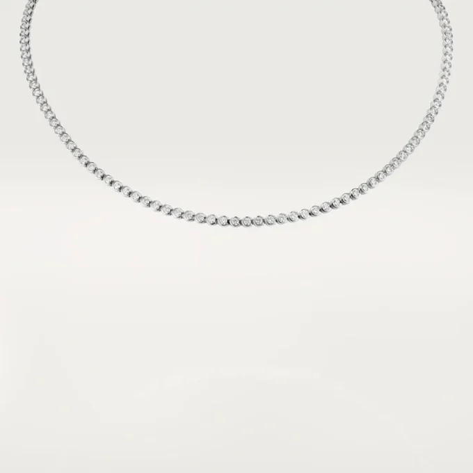 C de Cartier Halskette – Weißgold, Diamanten – Cartier