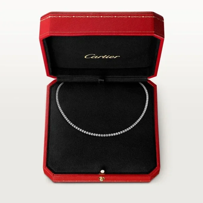 C de Cartier Halskette – Weißgold, Diamanten – Cartier