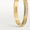 Cartier D’amour Ehering, 2,3 mm breit, pavé-besetzt