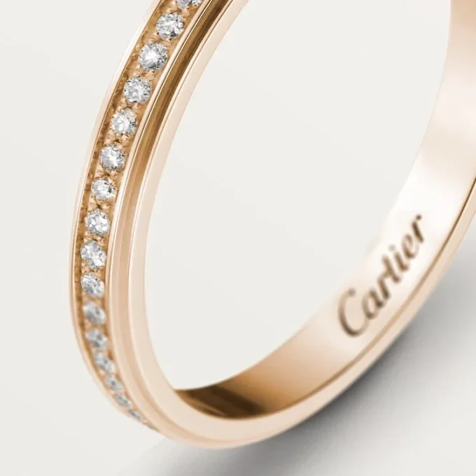 Cartier D’amour Ehering – Roségold, Diamanten – Cartier