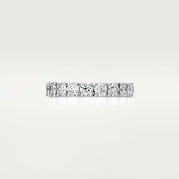 Cartier Destinee Ehering, 4,1 mm breit, pavé-besetzt