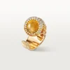 Cartier Libre Polymorph Ring, Chalcedon, Diamanten