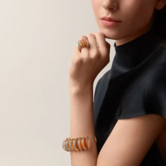 Cartier Libre Polymorph Ring, Chalcedon, Diamanten