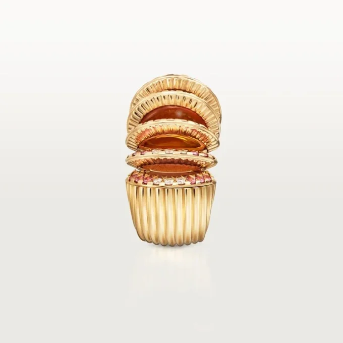 Cartier Libre Polymorph Ring, Chalcedon, Diamanten