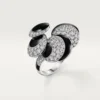 Cartier Libre Polymorph Ring, Onyx, verwandelbar