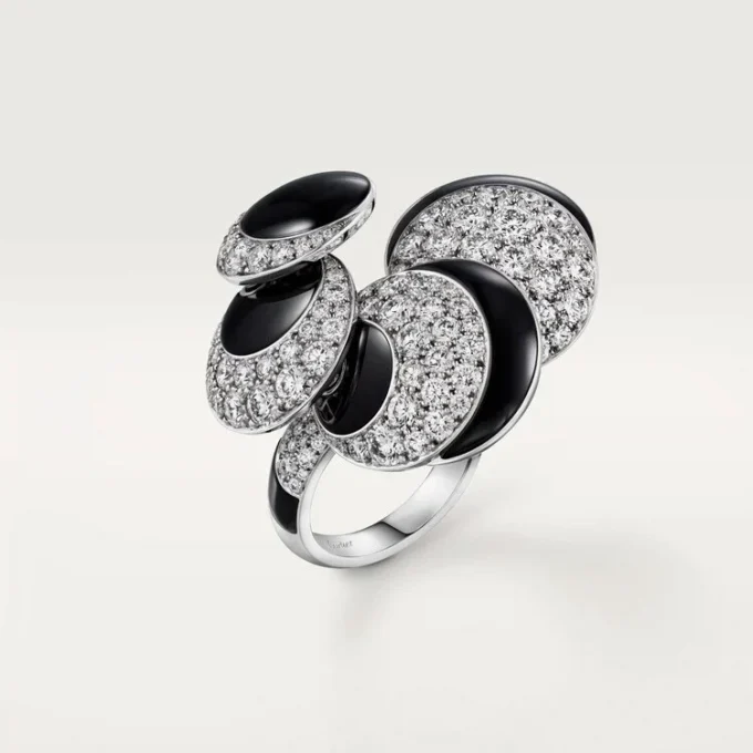 Cartier Libre Polymorph Ring, Onyx, verwandelbar