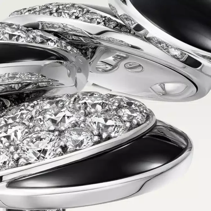 Cartier Libre Polymorph Ring, Onyx, verwandelbar