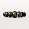 Cartier Libre Tressage Armband, Obsidian, Diamanten