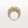 Cartier Libre Tressage Ring, Diamanten